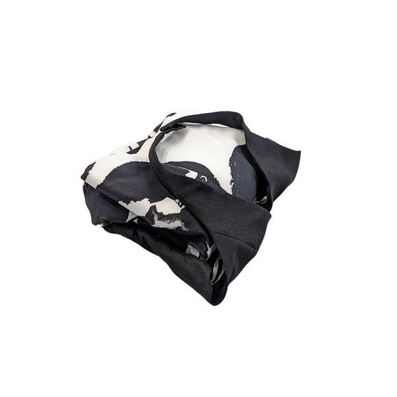 NWT HALSTON HERITAGE Abstract Orchid Print Structured Halter Fit&Flare Dress Sz4 - Picture 9 of 9